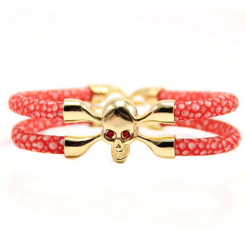 Лидер продаж новый модный браслет с черепом размер под заказ для мужчин и женщин
