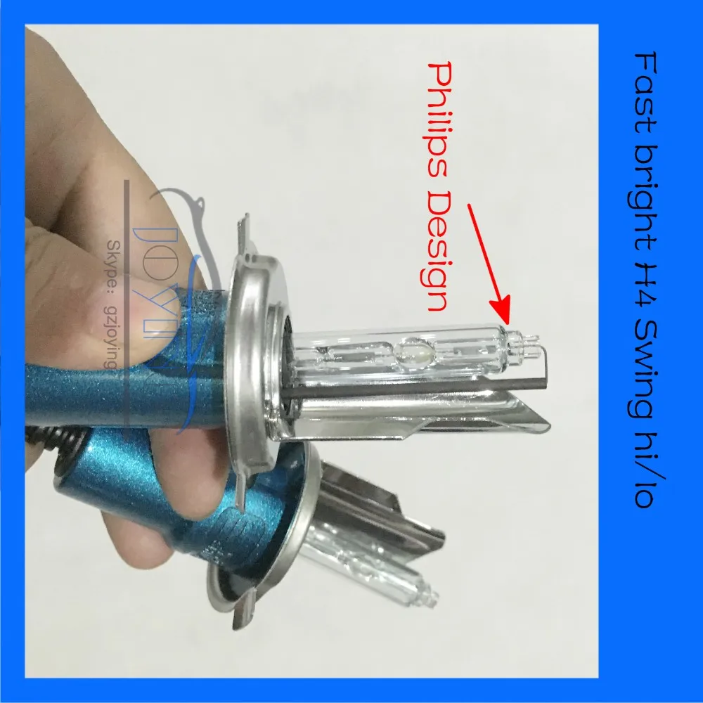 Супер яркий ксеноновый комплект hid супер 55 Вт для быстрого запуска с 1 секунды H4 5500