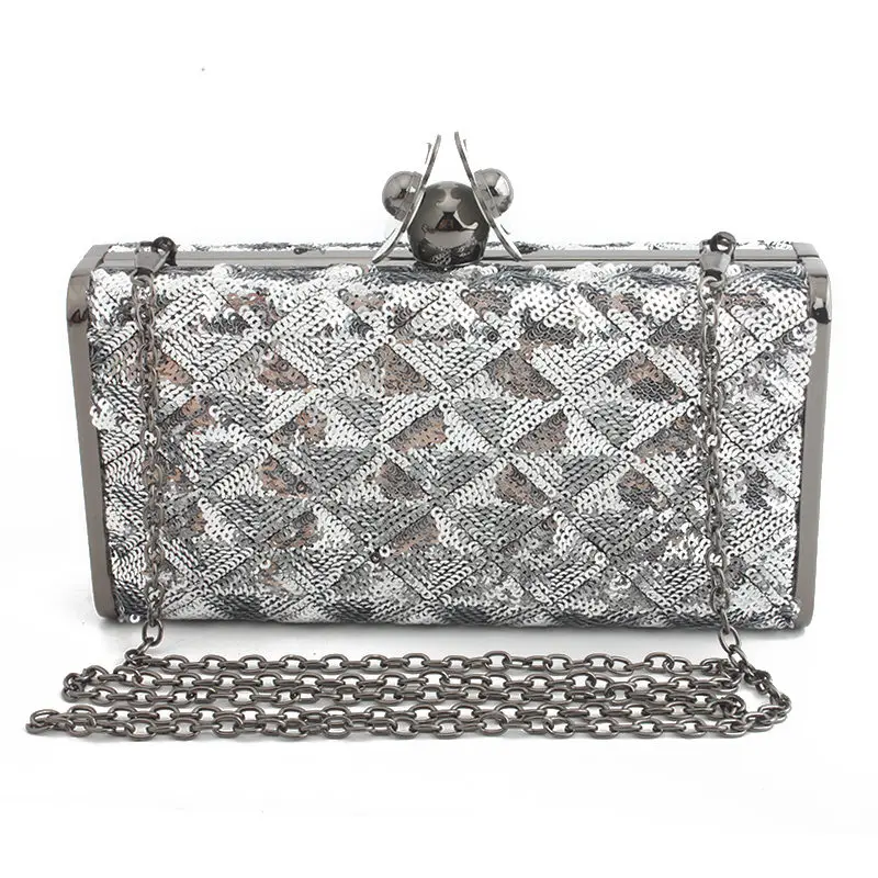silver Кошелек известного бренда, роскошные сумки, женские сумки, Дизайнерские клатчи, вечерняя сумка, сумка через плечо, клатчи, ручные сумки, кошелек - Цвет: silver