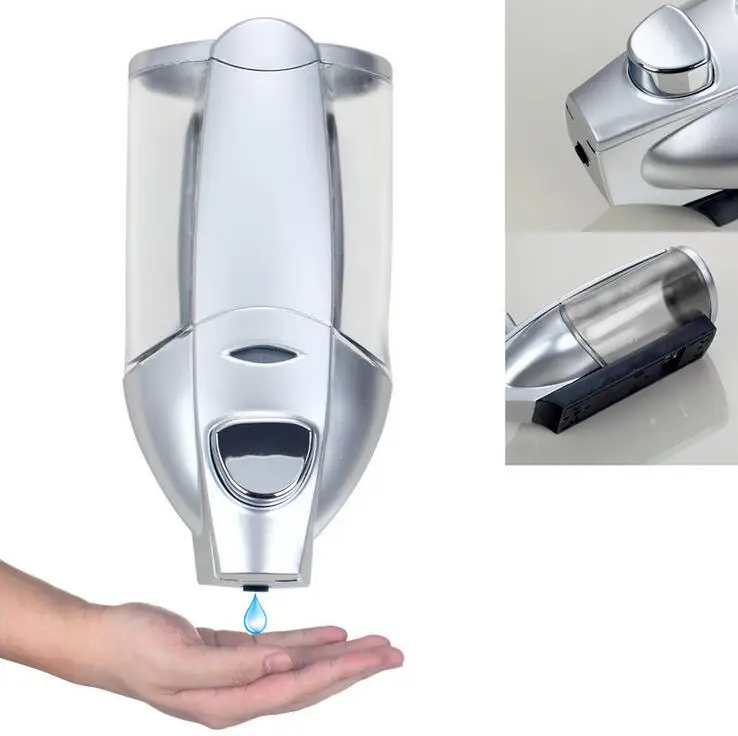 Настенный дозатор жидкого мыла для отеля пластиковая бутылка мытья рук ванной