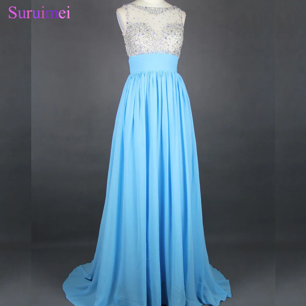 Длинные вечерние платья с бисером прозрачное синее платье открытой спиной |