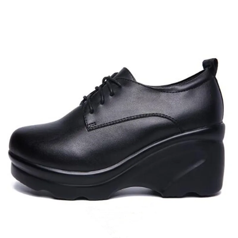 2019 Autumn Winter Platform Wedge Shoes Woman High Heels Elegant Comfort Plus Velvet Snow Women Size 32-43 | Обувь