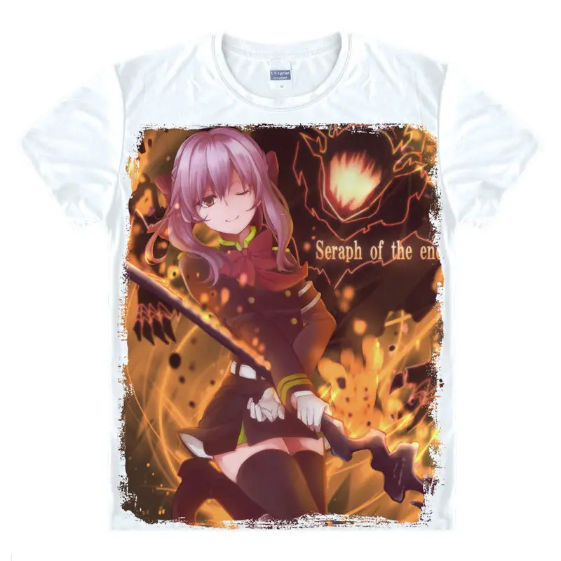 Футболка серафа из конца Guren Ichinose футболки на заказ аниме мультяшный подарок