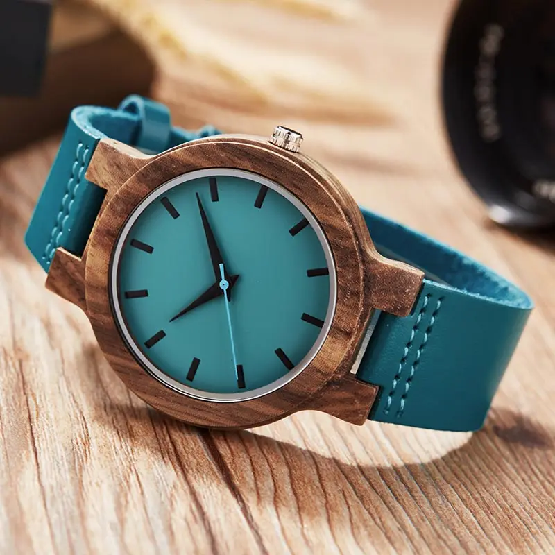 Men Watch Модные парные деревянные часы для мужчин и женщин, кварцевые часы с кожаным ремешком, деревянный чехол, часы для мужчин, наручные часы, мужские часы - Цвет: Men Watch