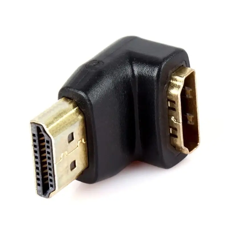 2x HDMI Мужской к Женский 90 градусов адаптер преобразователь удлинитель для 1080 P HD