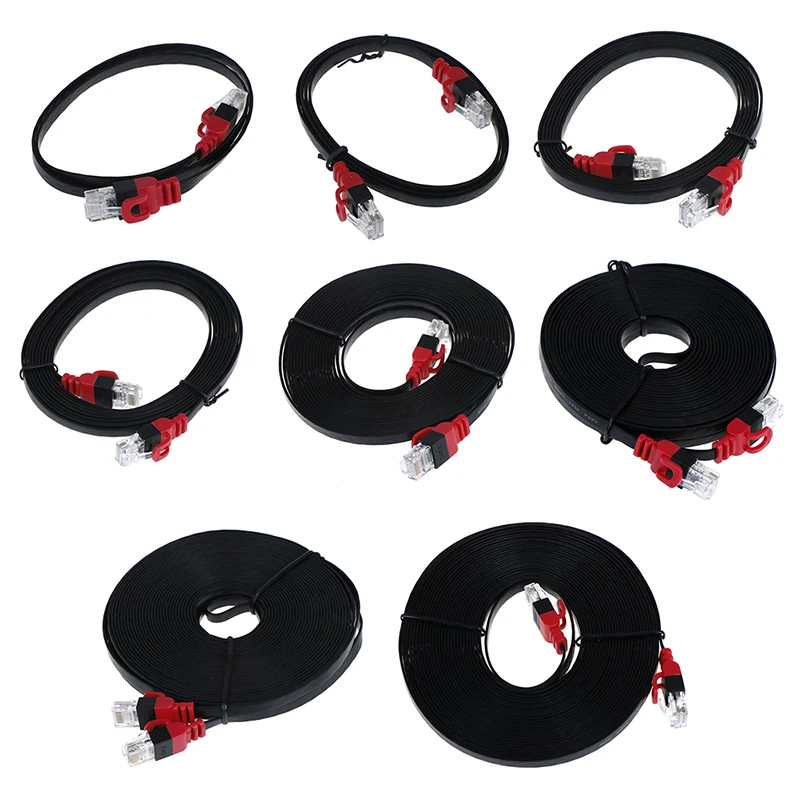 1 шт. 0 5/1/2/3/5/8/10/15 м плоский сетевой Ethernet кабель CAT6 RJ45 Lan патч корд для компьютера ТВ