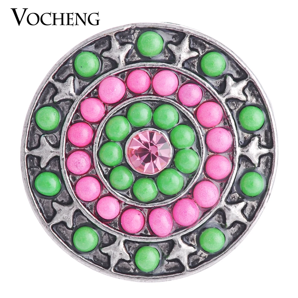 Vocheng оснастка шармы Круглый бисер 2 цвета 18 мм Glam DIY аксессуары Vn 1071|diy accessories|accessories