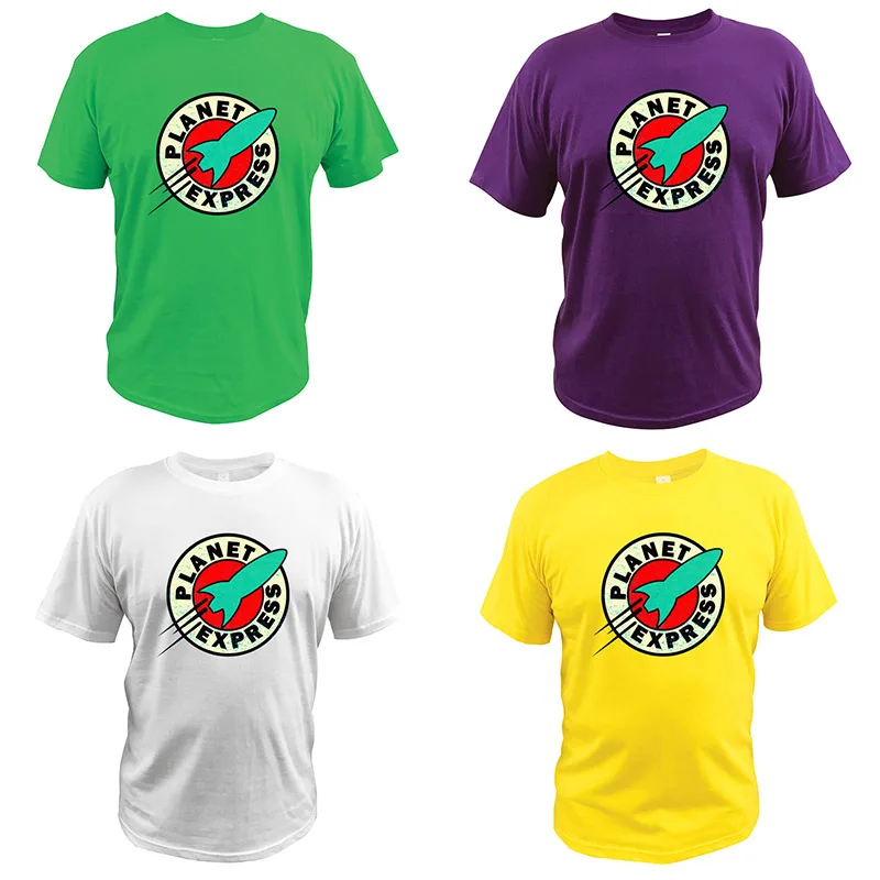 Принт «Planet Express» Футболка Горячая Мода Графический хлопок Camiseta Homme Цифровой принт ЕС размер 3D шаблон Футболка