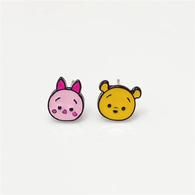 IVYYE Piglet eeyore Мода Аниме Сережка с героями мультфильмов милые серьги-гвоздики с животными для женщин девочек Дети Ювелирные изделия Рождество подарок