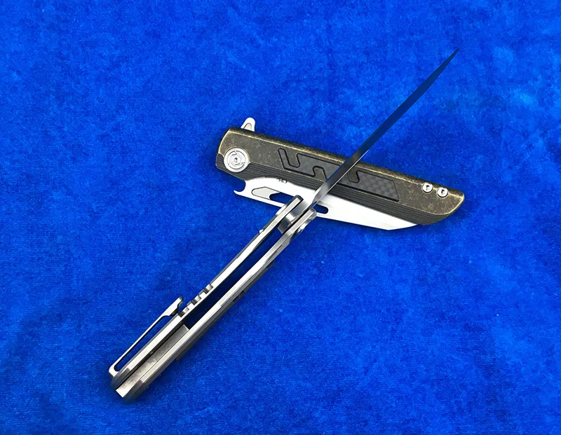 Складной нож CH BUTCHER 2 Flipper клинок S35VN с подшипником шарикоподшипником ручка из