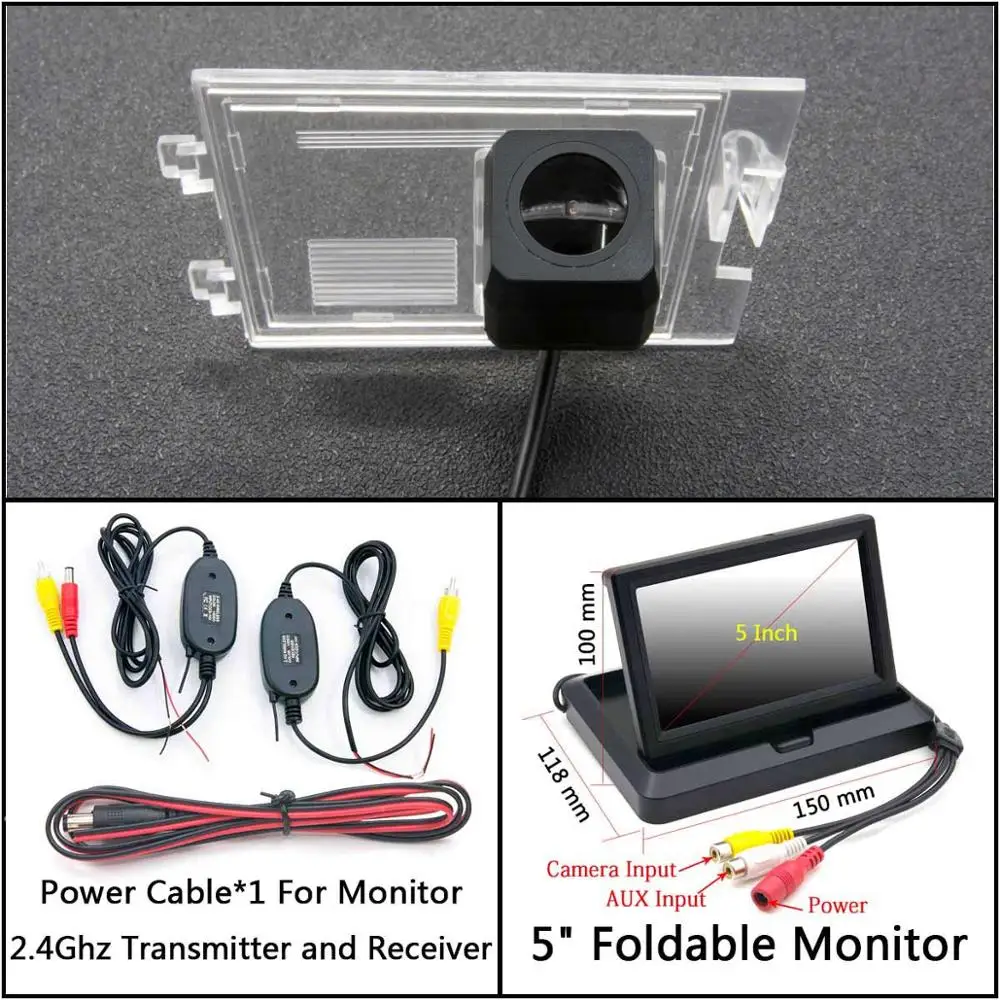 C Wireless 5 inch F Full HD камера заднего вида для Jeep Grand Cherokee WK WK2 Liberty Компас Патриот Автостоянка ЖК-зеркало монитор камера заднего вида - Название цвета: C Wireless 5 inch F