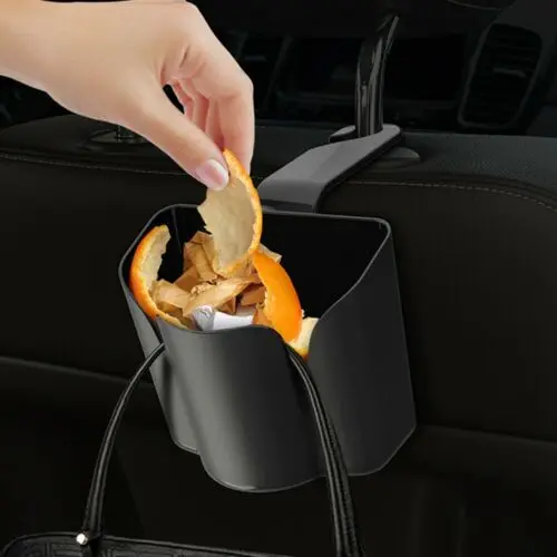 Autos твердая черная Экологически чистая корзина мусорная сумка для автомобиля