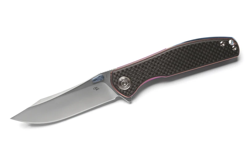 Anodized CH 3516 складной нож с флиппером S35VN лезвие шариковые подшипники титановая ручка из углеродного волокна карманные ножи для кемпинга инструменты для повседневного использования - Цвет: Anodized