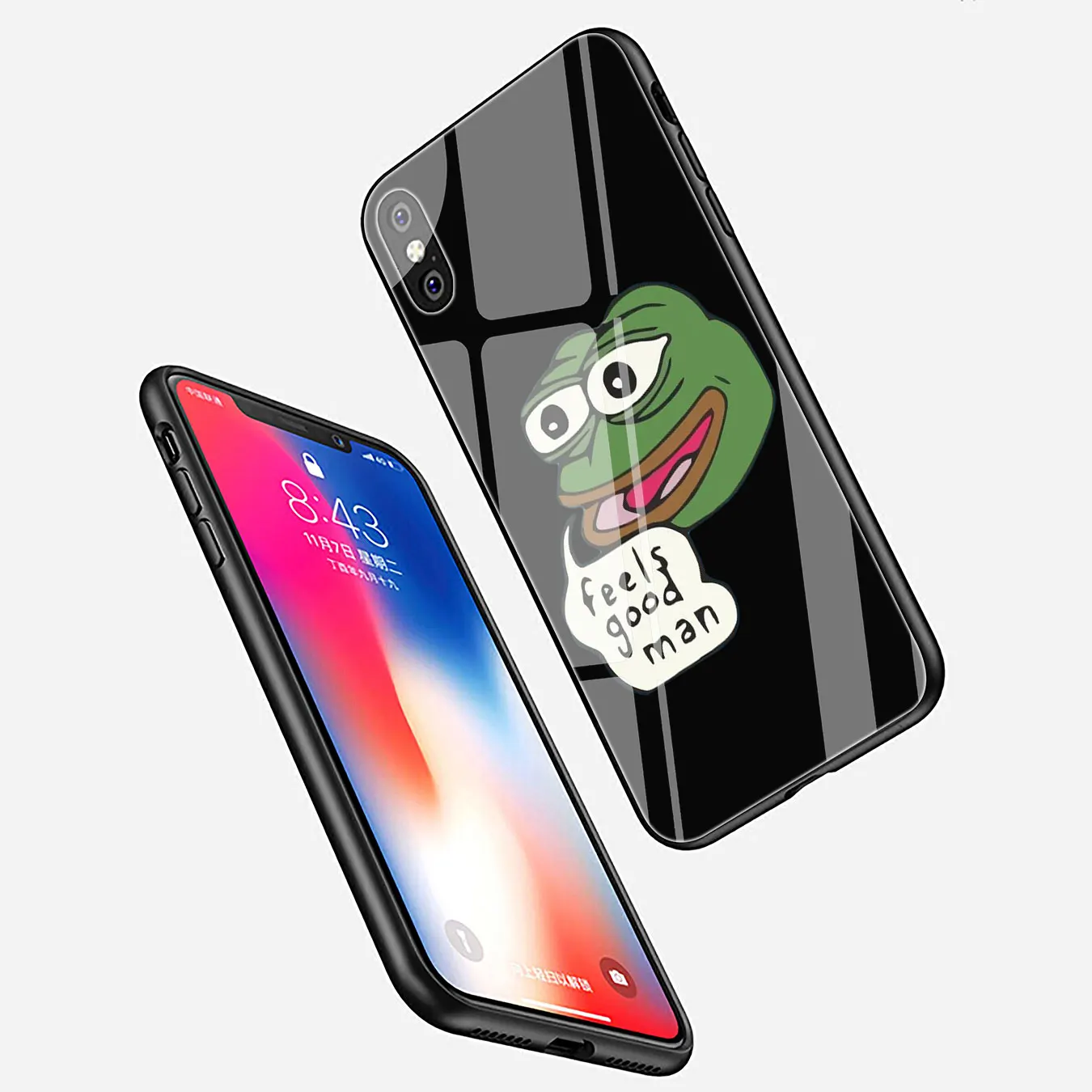 Lavaza Pepe the Frog чехол для телефона из закаленного стекла Apple iPhone XR X XS Max 6 6S 7 8 Plus 5 5S SE 10