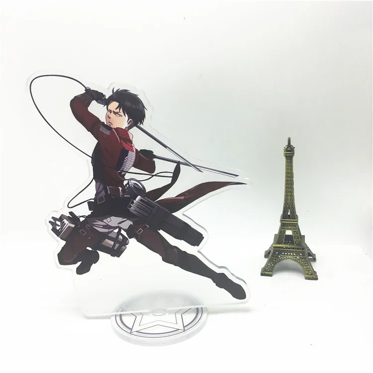 15 см Обувь для косплея по аниме атака на Титанов брелок двусторонний акриловый