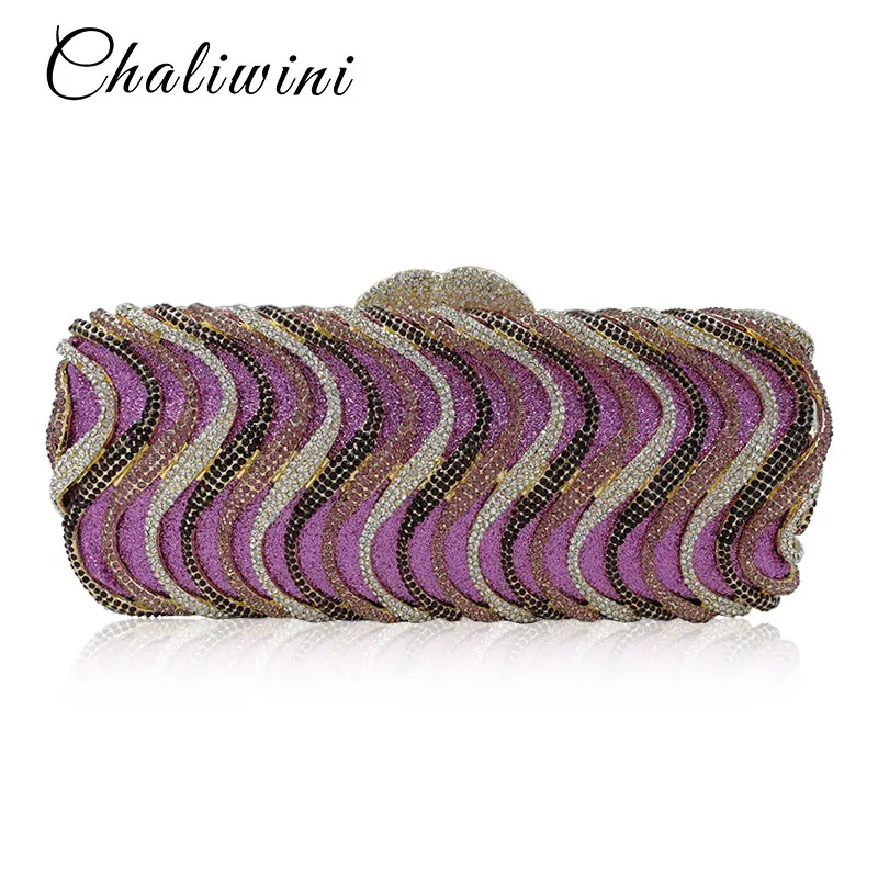 Открытое платье в полоску с украшением виде кристаллов роскошные женские