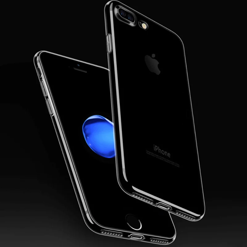 Ультратонкий Мягкий ТПУ чехол для iPhone 8 7Plus 6sPlus Прозрачный XS XR XSMAX |