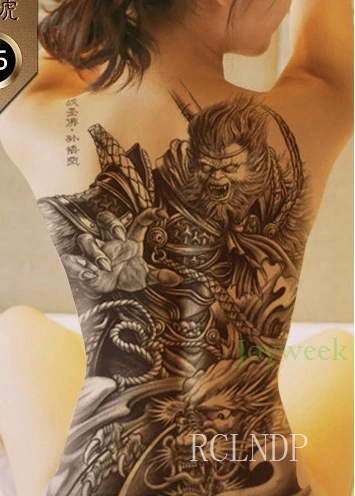 

Waterproof Temporary Tattoo Sticker the soul and his wife large whole back tatto stickers flash tatoo fake tattoos for women