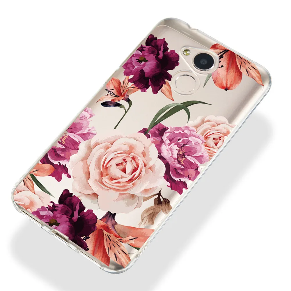 Чехол для huawei Honor 6A, чехол для honor 6A, 5,0 дюймов, 3D Рельефный цветок, кожа, прозрачный ТПУ чехол для Huawei Honor 6A 6 A, чехол для Honor 6A