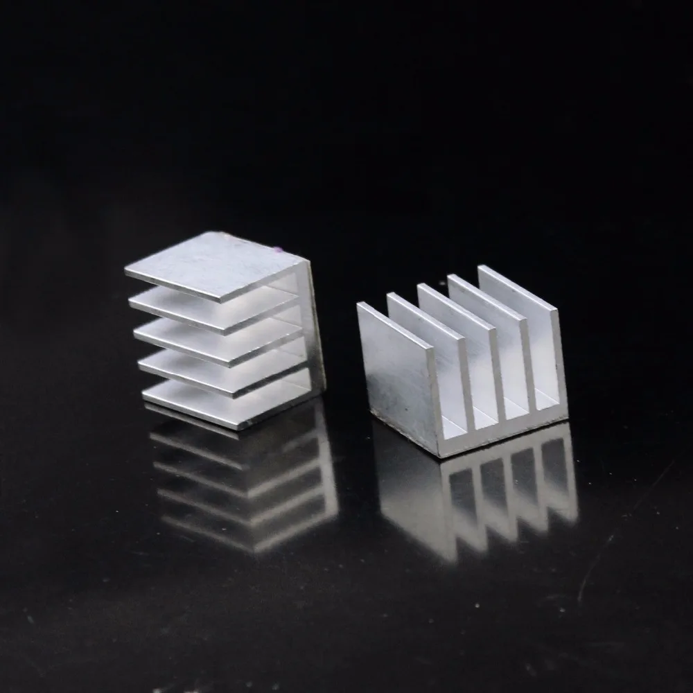 20 Pieces Gdstime Aluminum 20X20X15mm 3M Mini Small IC Chipset Heatsink Silver 20mm x 15mm | Компьютеры и офис