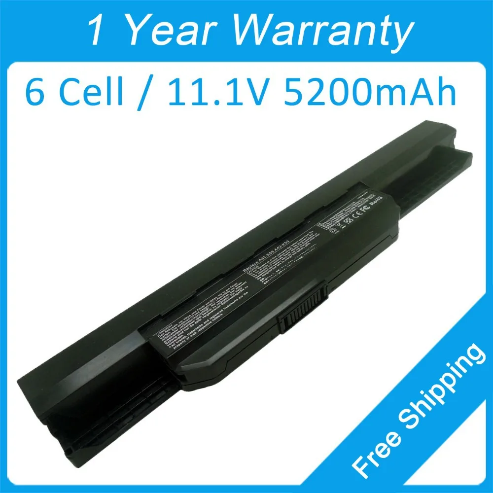 

5200mAh laptop battery A32-K53 for asus X43SA X43SD X43SJ X43SM X43SR X43SV K84LY X43TA X43TK K84HY K84HR K54LY X43 K54HY