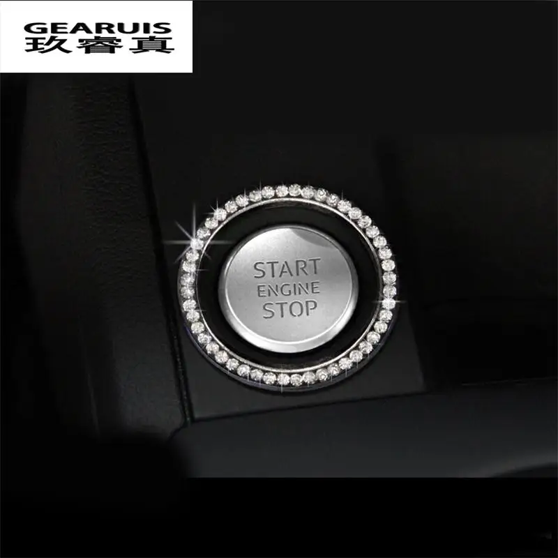 Стайлинг автомобиля переключатель зажигания декоративные крышки отверстие для