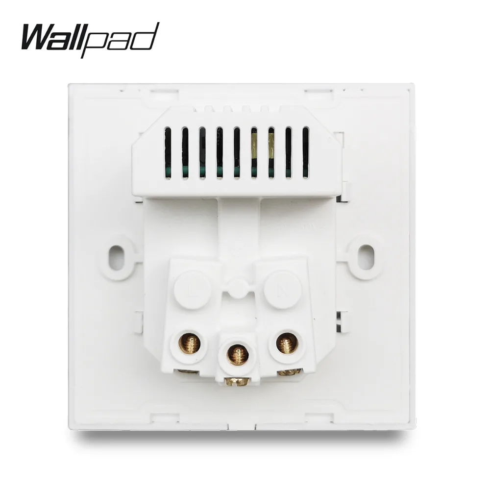 Wallpad S7 белая и черная стеклянная панель ЕС настенная розетка с 2 1 А usb-порта для