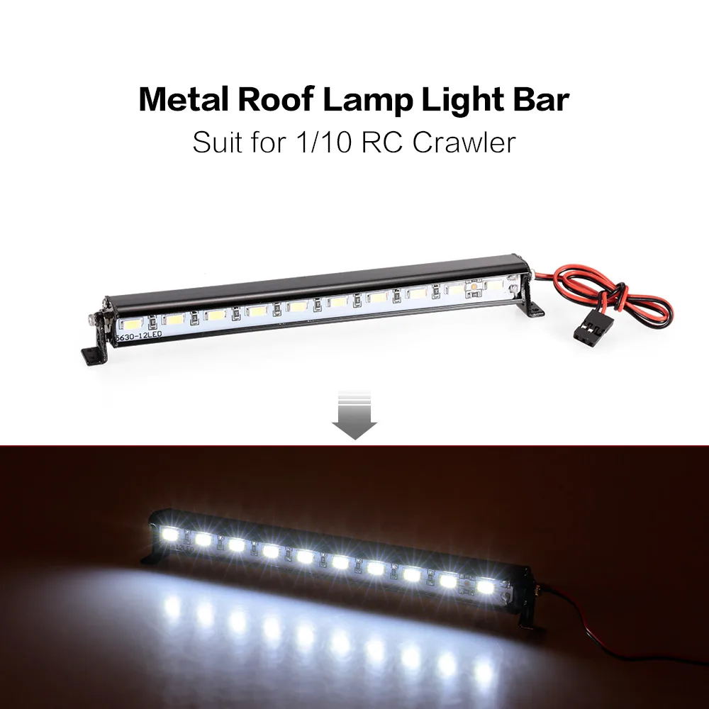 Металлическая крыша лампа светодиодный свет бар для RC автомобиля 1/10 Гусеничный