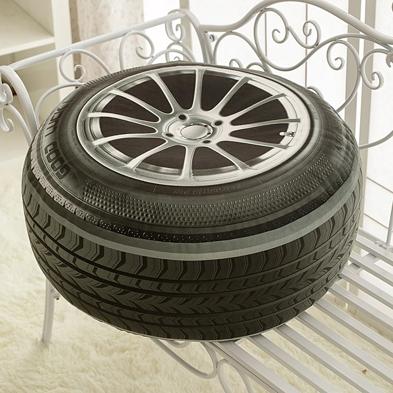 Индивидуальная Реалистичная 3D подушка для шин колеса и плюшевые игрушки