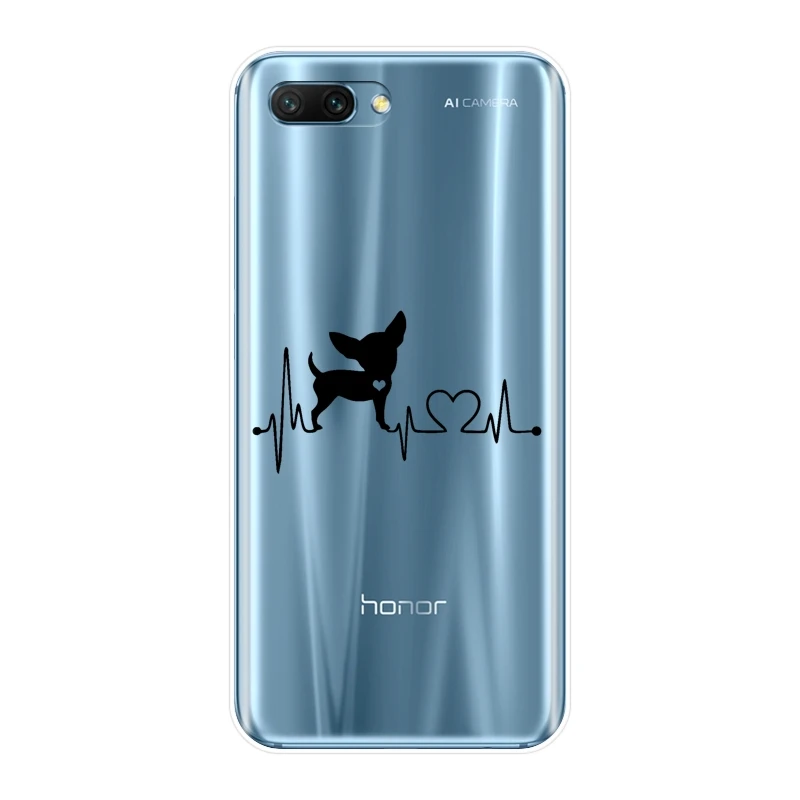 Силиконовый чехол с сердечками и собаками для Huawei Honor 7 8 9 10 Lite мягкий накладка 8X MAX