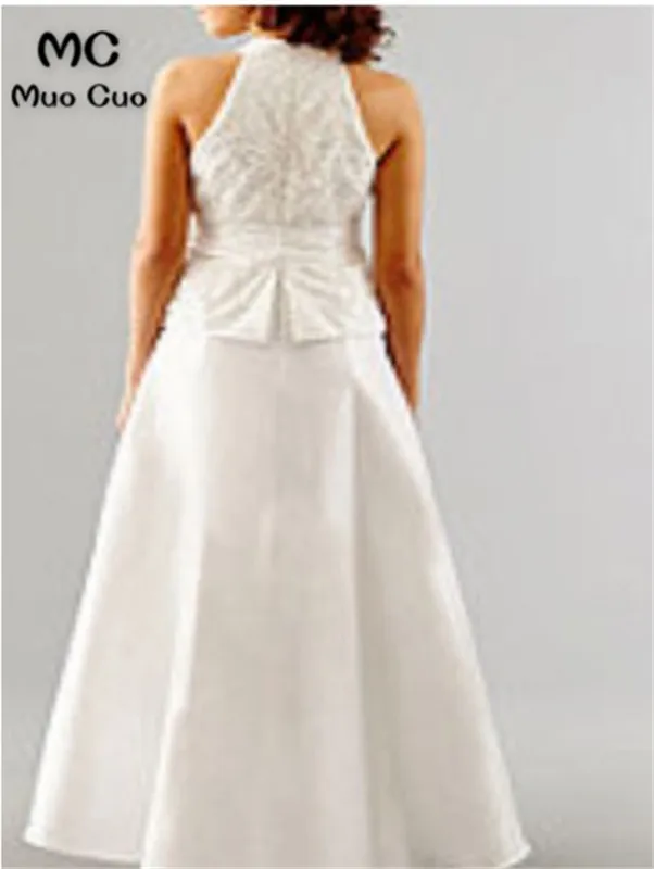 Новинка 2018 года свадебные платья без рукавов с вышивкой на шее | Свадьбы и