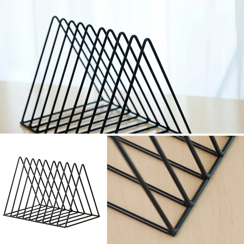 Металлический органайзер для книг полка домашнего журнала газет держатель