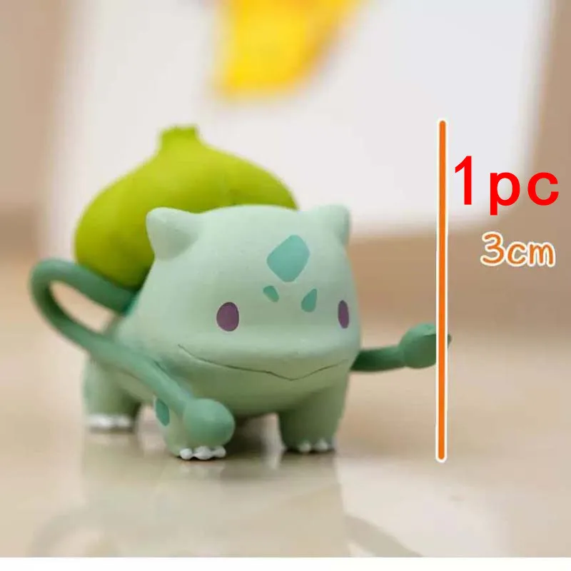 5pcs/set Pikachu Toys Car Ornament Charmander Bulbasaur Squirtle Eevee Gashapon Anime Action Figures For Kids Gift | Тематическая