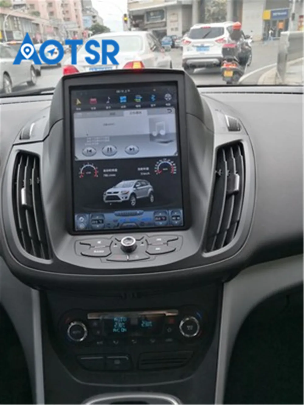 Android 7 Tesla стиль автомобиля нет dvd-плеер gps навигация для Ford Kuga 2013+ Авто Стерео головное устройство Мультимедиа Радио магнитофон