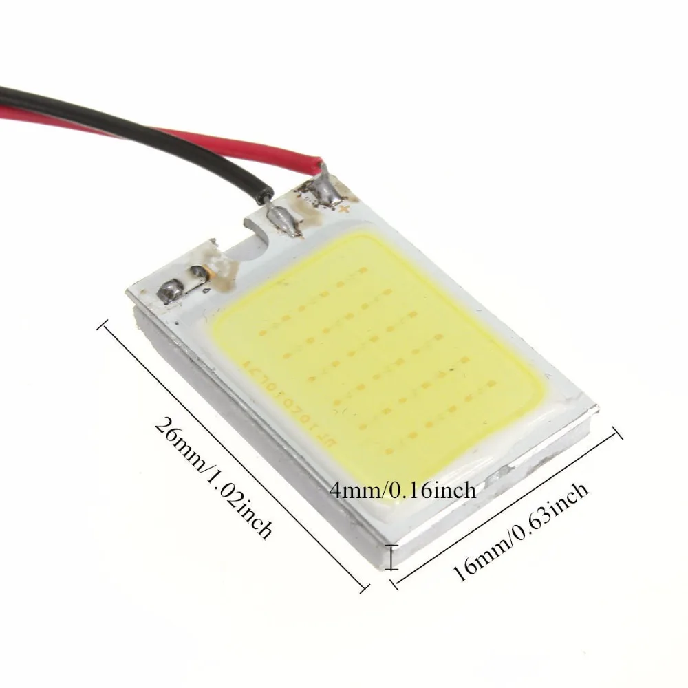 T10 W5W BA9S C5W C10W гирлянда (31 мм 36 39 42 мм) 3 адаптера Вт COB LED панель для чтения огни салона