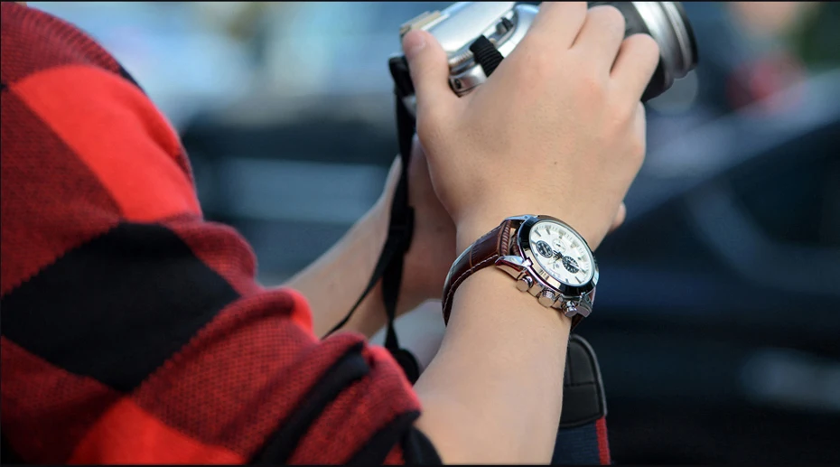MEGIR оригинальные мужские кварцевые часы Reloj Hombre кожаные деловые часы мужские часы с хронографом армейские военные часы спортивные мужские