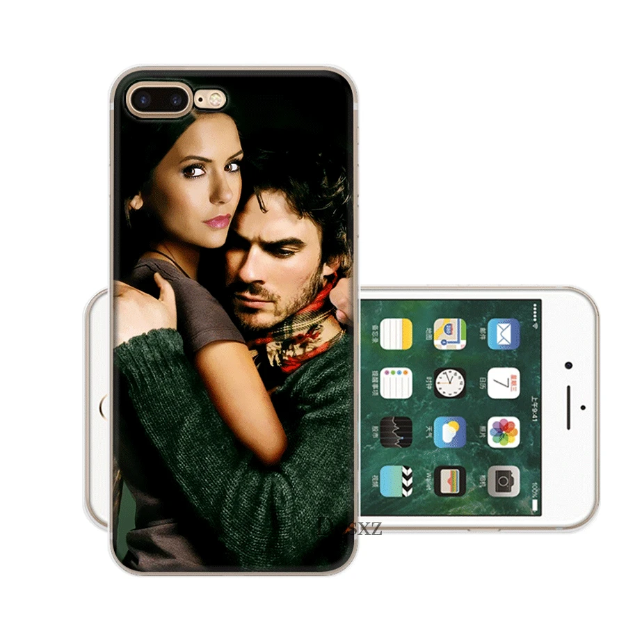 Жесткий чехол Desxz для iPhone 6 6s 7 8 Plus X XR XS Max 5 5S SE Дневники вампира|Чехлы-накладки| |