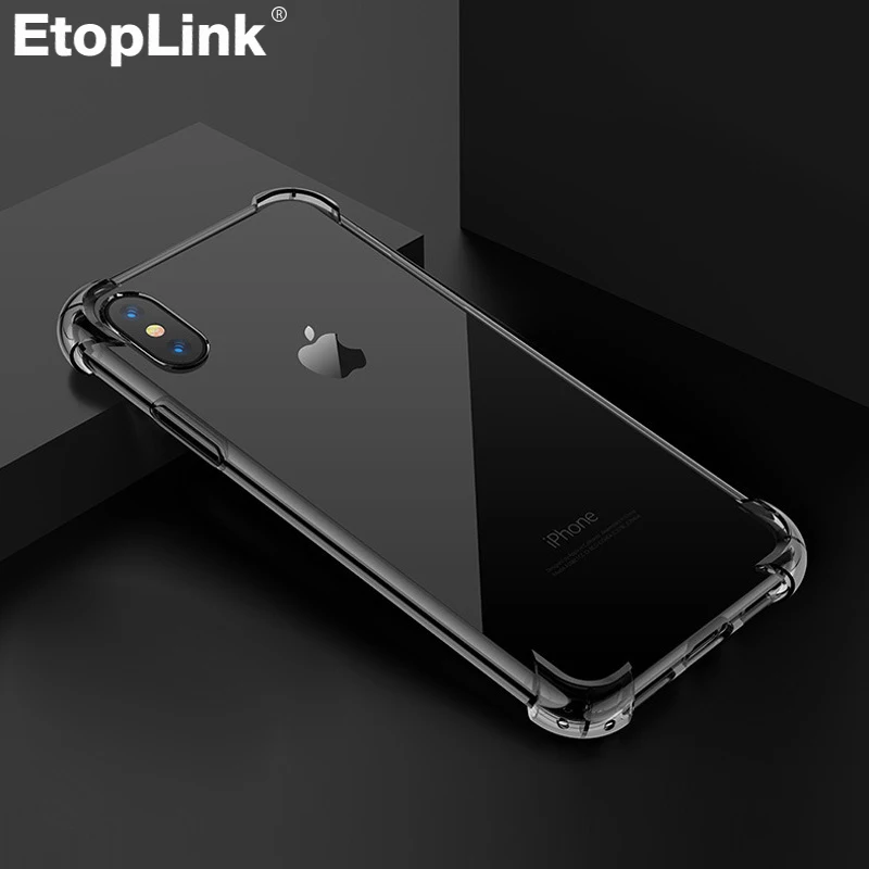 Simple Clear Phone Case Transparent For IPhone XR Xs Max Plus 6Plus 6SPlus 7Plus 8Plus soft Silicone Accessories Cover |