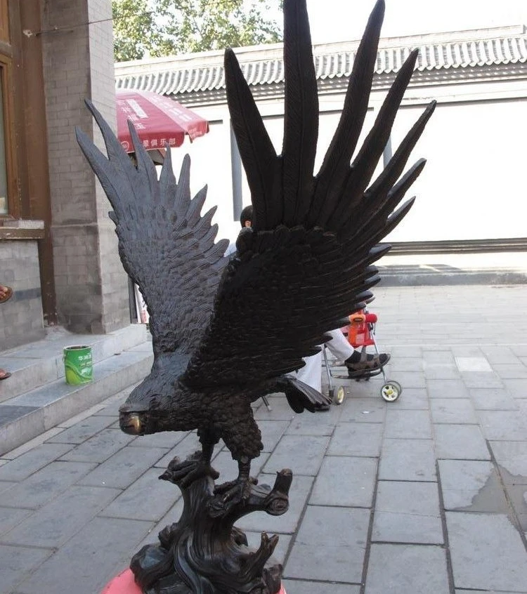 34 китайская художественная скульптура из чистой бронзы медная летучая мышь Орел