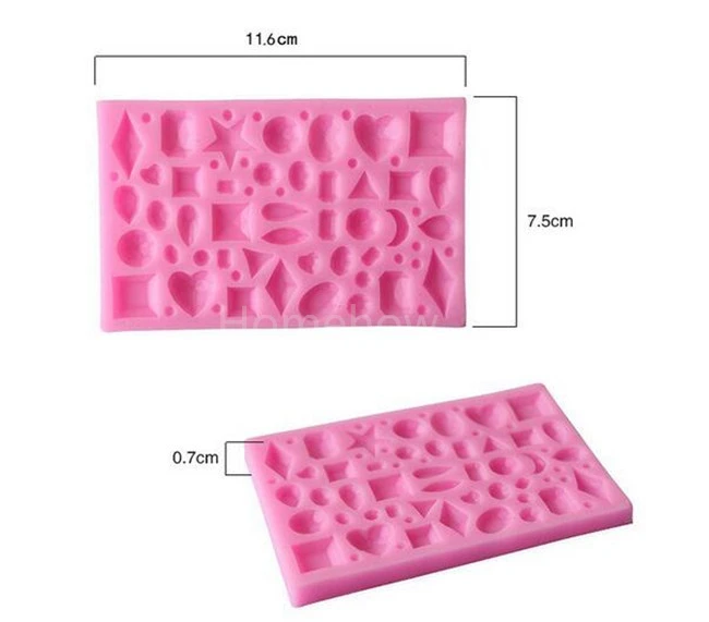 1 шт./лот Topnew 3D Силиконовая форма с драгоценными камнями 11 6*7 5*0 7 см серия косметики
