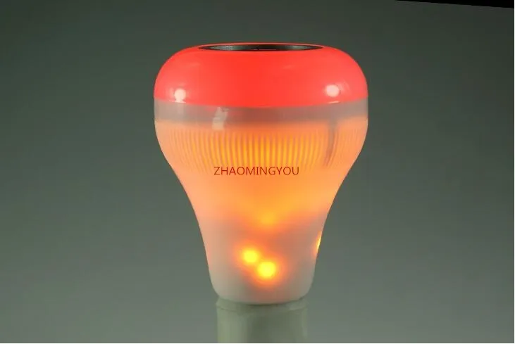 Беспроводной умный мини динамик E27 светодиодный светильник RGB с дистанционным