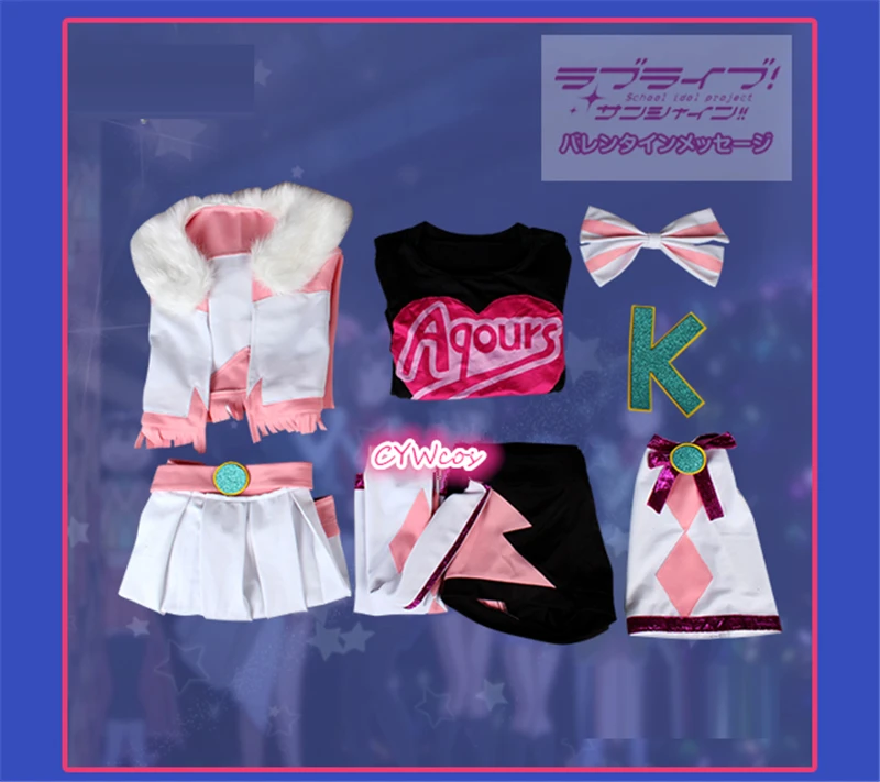 Индивидуальный костюм для косплея Love Live Sunshine Aqours мацура кэнан чудо волна