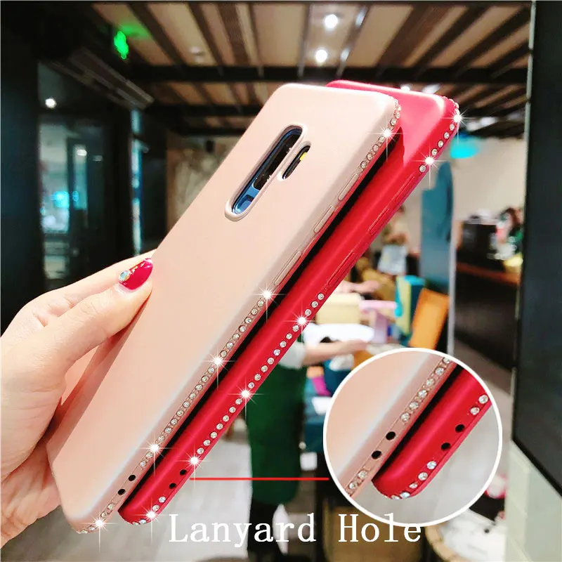 Diamond Soft Glitter Rubber TPU Cases for Samsung Galaxy S9 S8 S7 Edge Note 8 iphone X SE 5 5S 6 6s 7 Plus Bling Silicone Cover |