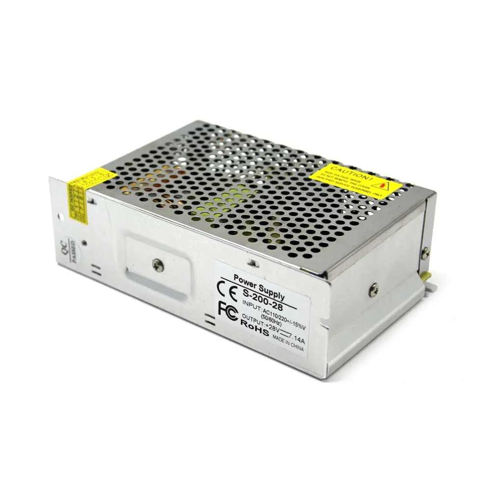 Регулируемый источник питания DC28V 7.1A 200W светодиодный трансформатор драйвера 110V