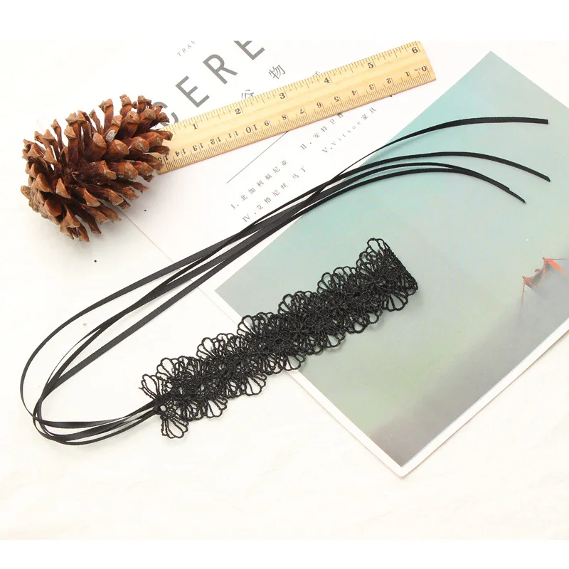 Чистая красная повязка сексуальные ажурные цветы черная Маргаритка кружева