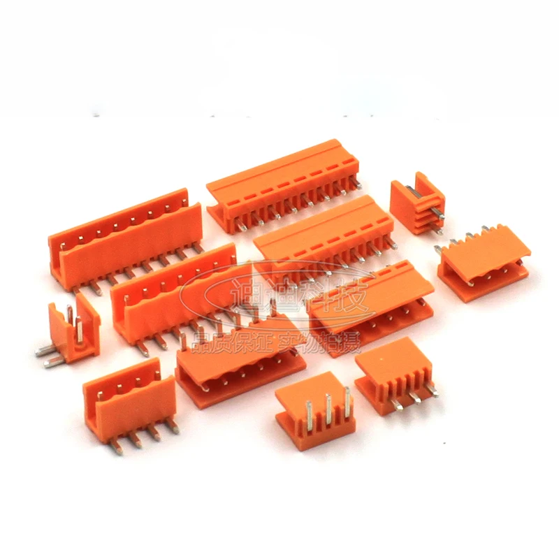 50 шт./лот штепсельная клемма PCB HT3.96R/V прямой контакт оранжевый 2P ~ 12P|pcb terminal|pin