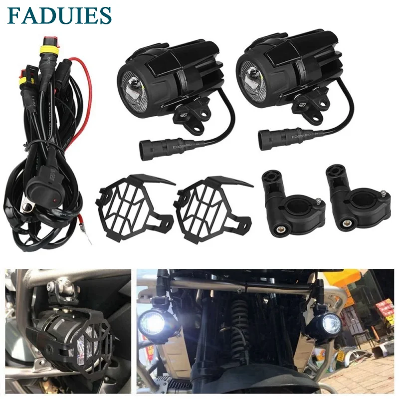 FADUIES 1 Набор мотоциклетных светодиодных противотуманных фар и защитных щитков с