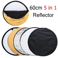 60cm80cm110cm 5 in 1 portable collapsible round photography fotografia reflector for photo studio multi photo disc flash light
