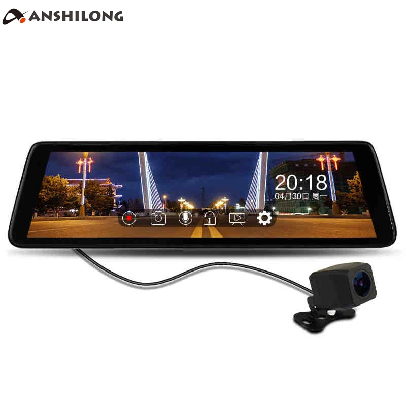Anshilong 9 8 &quotсенсорный экран Дисплей FHD 1080P Видеорегистраторы для автомобилей