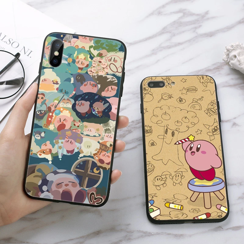 Игровой силиконовый чехол серии Kirby для iPhone 5 6 6S Plus 7 8 11 Pro X XS Max XR | Мобильные